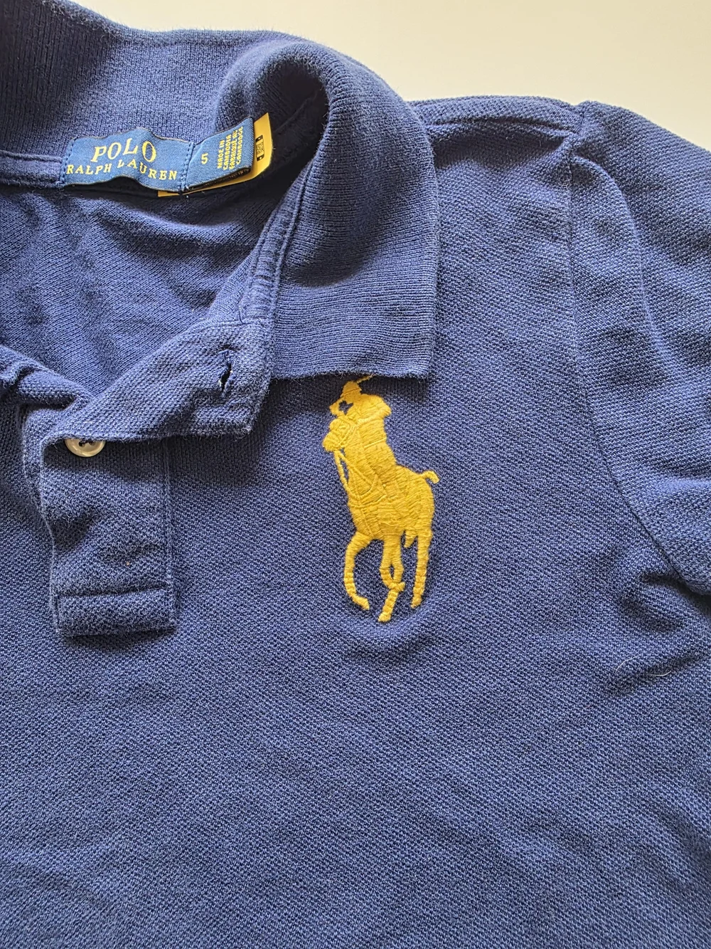 Ralph Lauren Kids Royal Blue Polo with Yellow Pony